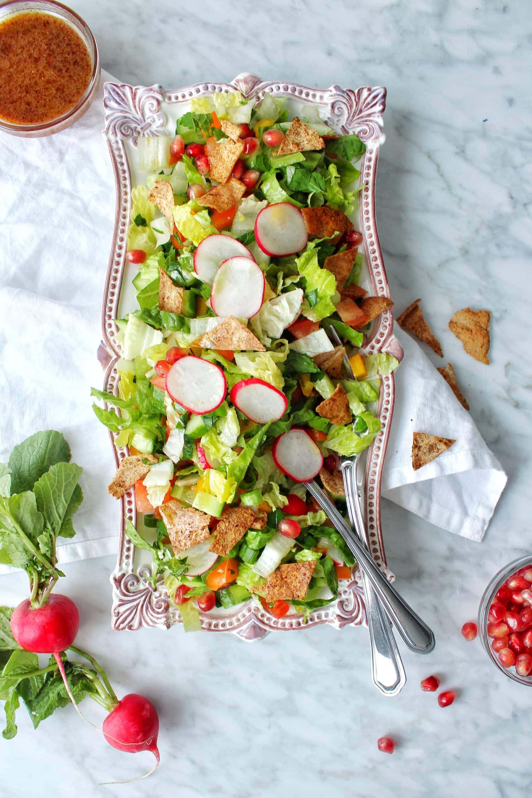 Fattoush Salad (Restaurant-Style) - Hungry Paprikas Fattoush Salad (Restaurant-Style) - Hungry Paprikas